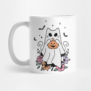 Halloween Ghost Cat Cute Cat Mug